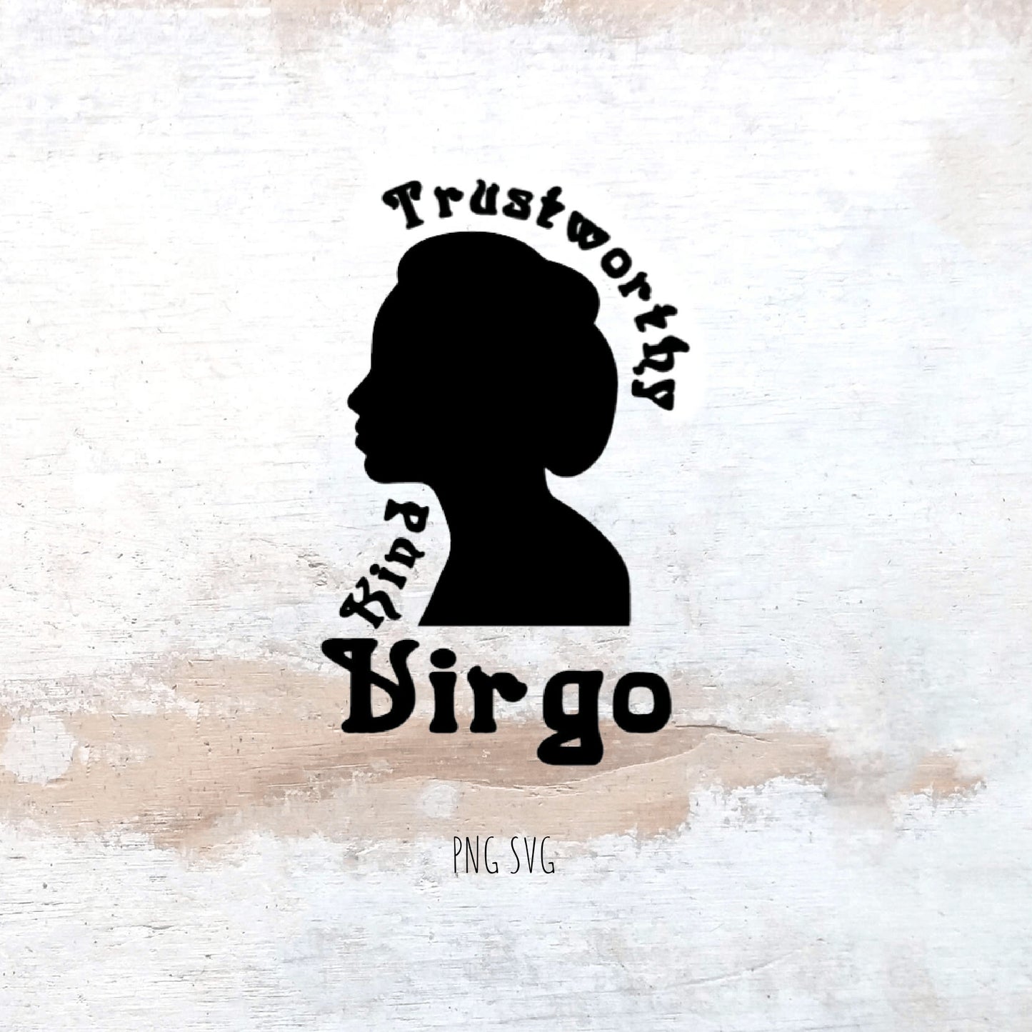 Virgo Zodiac Sign SVG Digital File