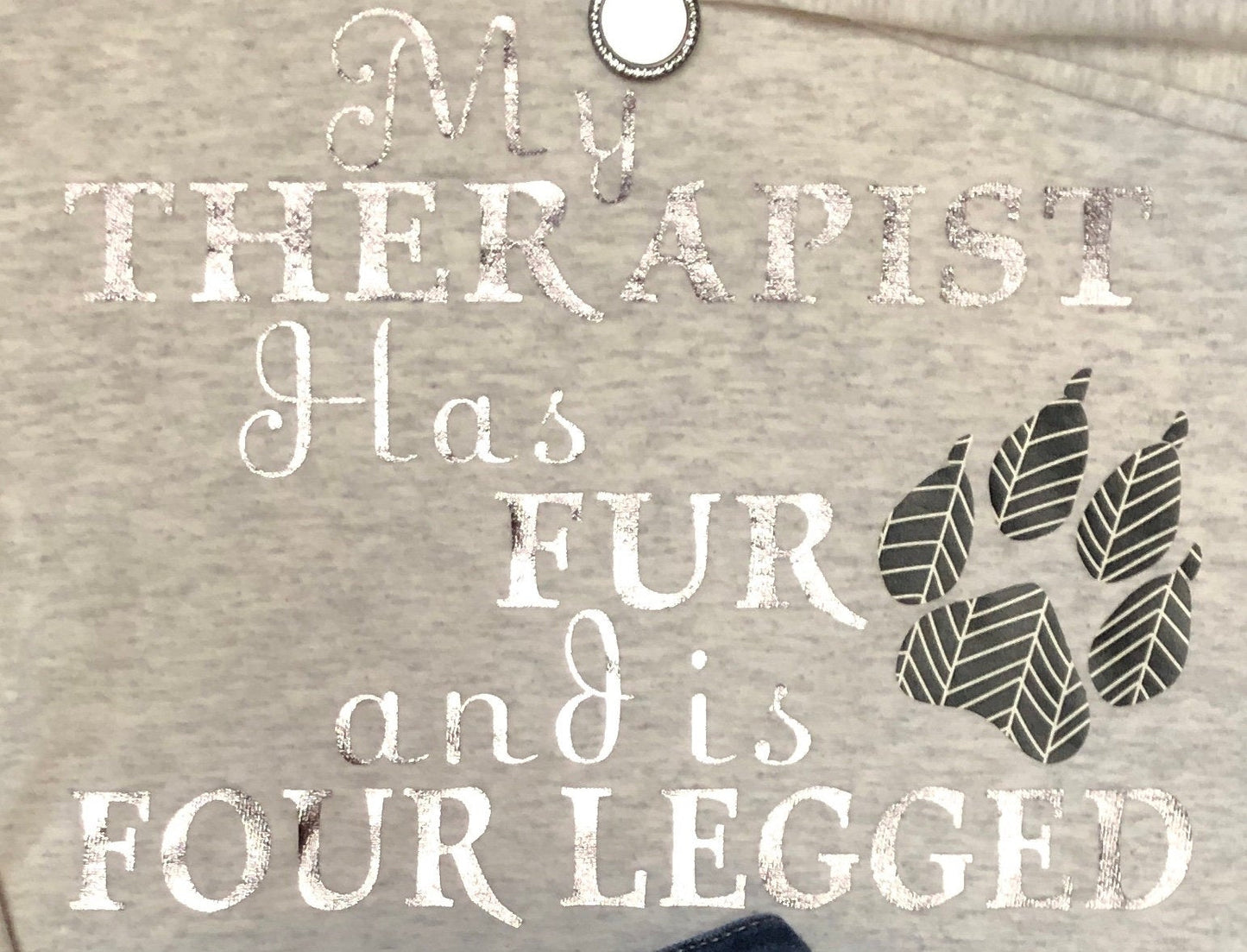 My Therapist Has Fur Service Animal Shirt