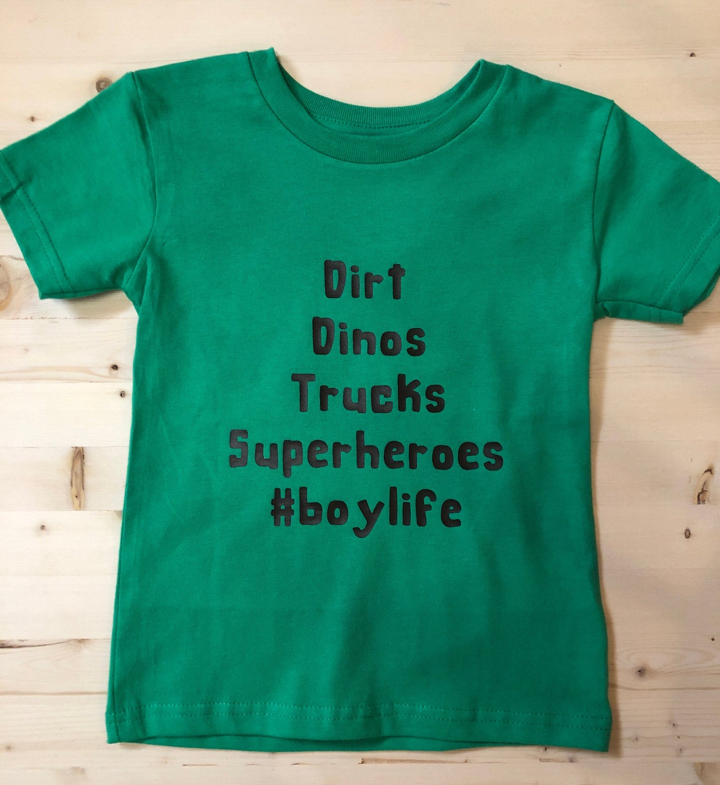 Dirt Dinos Trucks Superheroes #boylife Boy/Kids Shirt