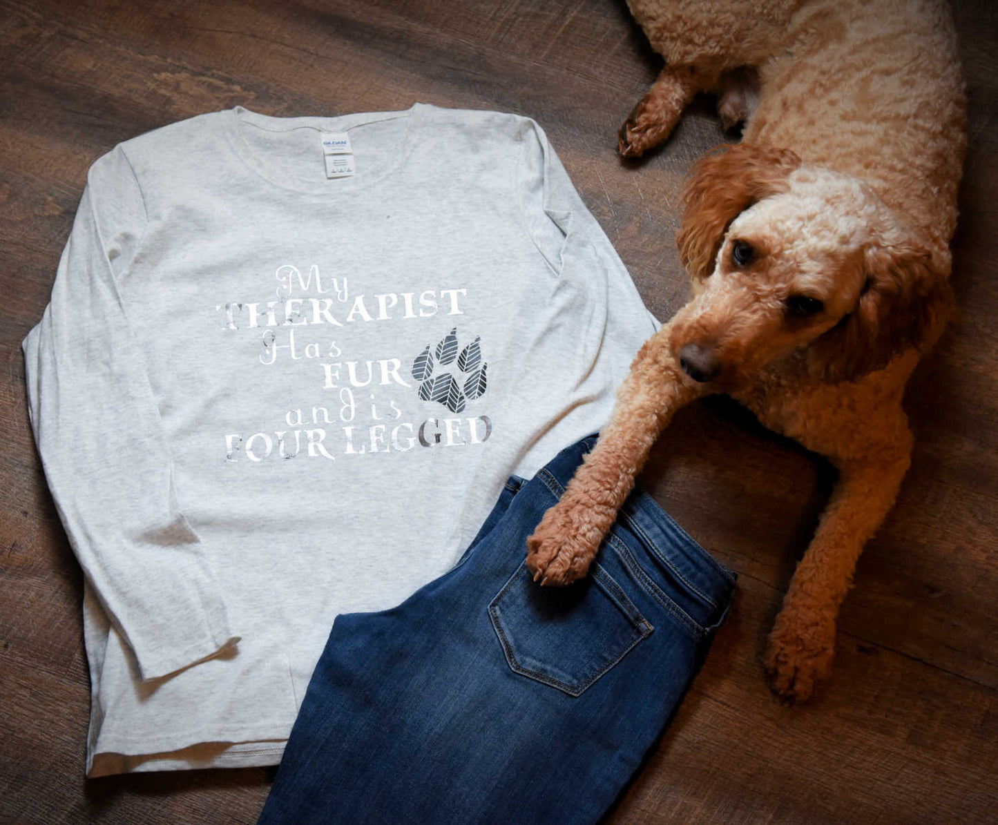 My Therapist Has Fur Service Animal Shirt