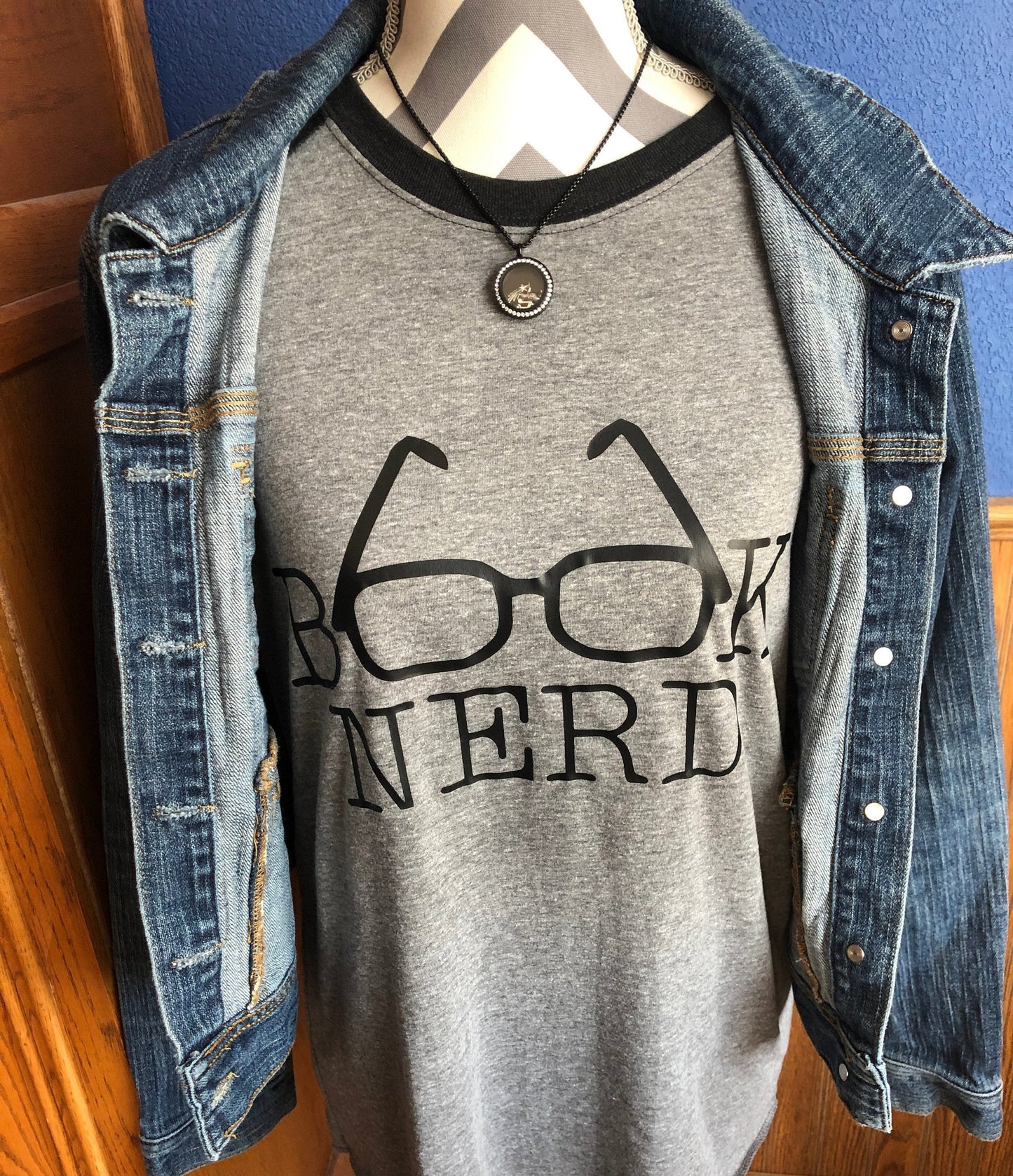 Book Nerd Shirt Bibliophile Funny Raglan Tee