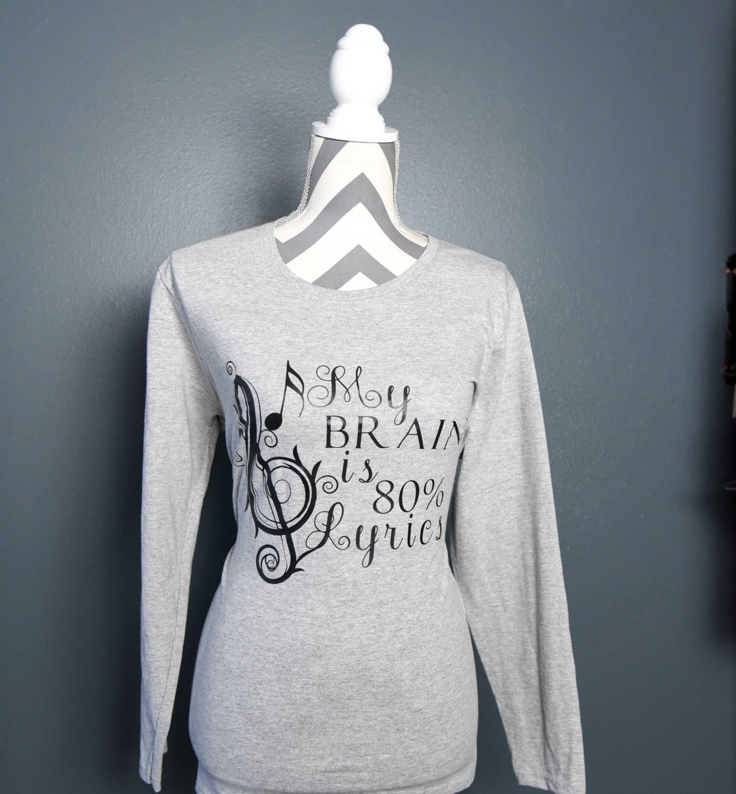 My Brain is 80% Lyrics Audiophile Tee