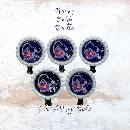 Nursing Badge Reel Set