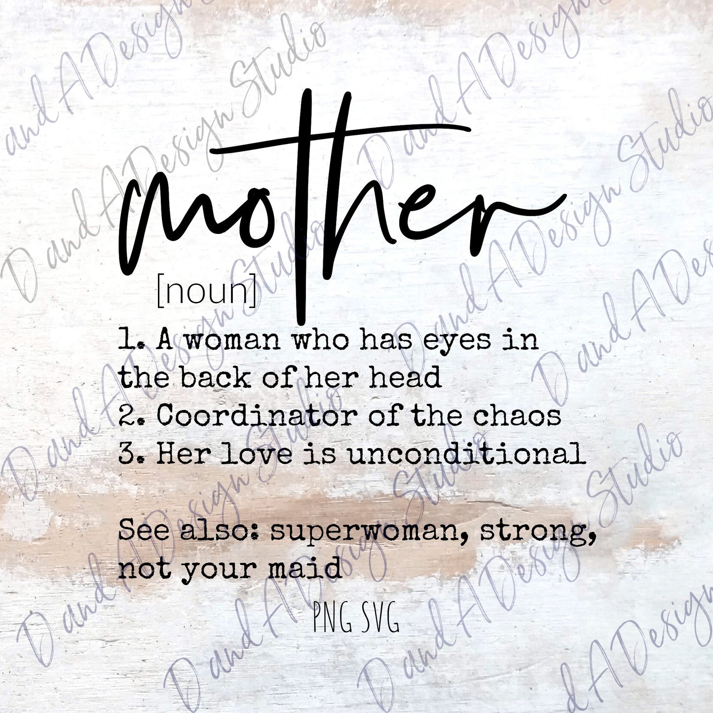 Mother Definition SVG Digital File