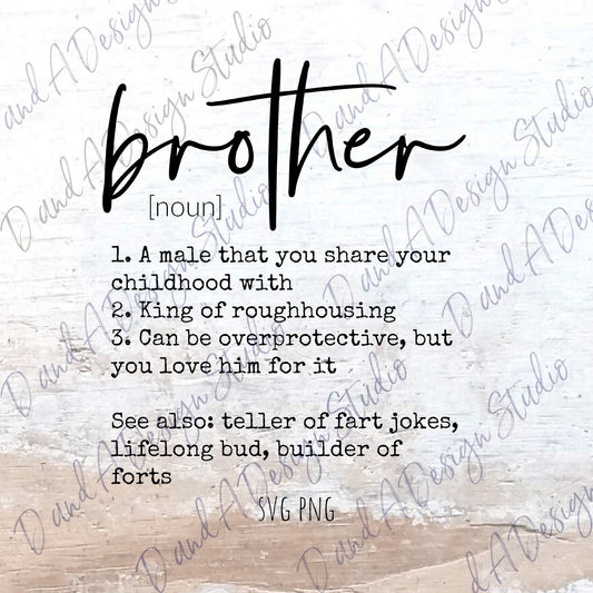 Brother Definition SVG Digital File