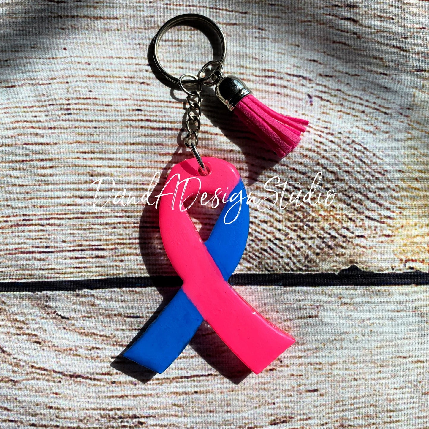 Pregnancy Infant Loss Ribbon Keychain/