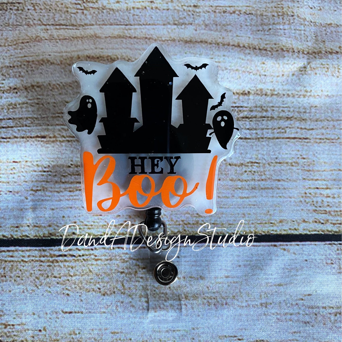 Haunted House Resin Badge Reel